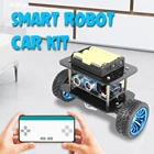 2WD самобалансирующийся умный робот автомобиль комплект для Arduino Программирование начинающих, Новый DIY регулятор напряжения электронные игрушки Наборы