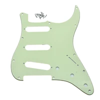 mint green 3 ply 11 hole st sss guitar pickguard for fender strat 62 single coil pickups scratch plate for stratocaster american