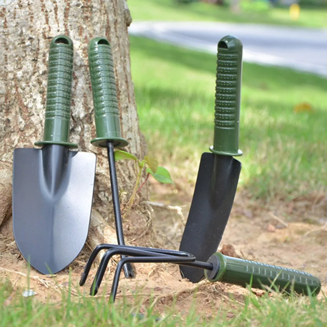 

Iron Garden Tools Shovel/Weeder/Rake/Trowel Soft Contoured Handles Durable