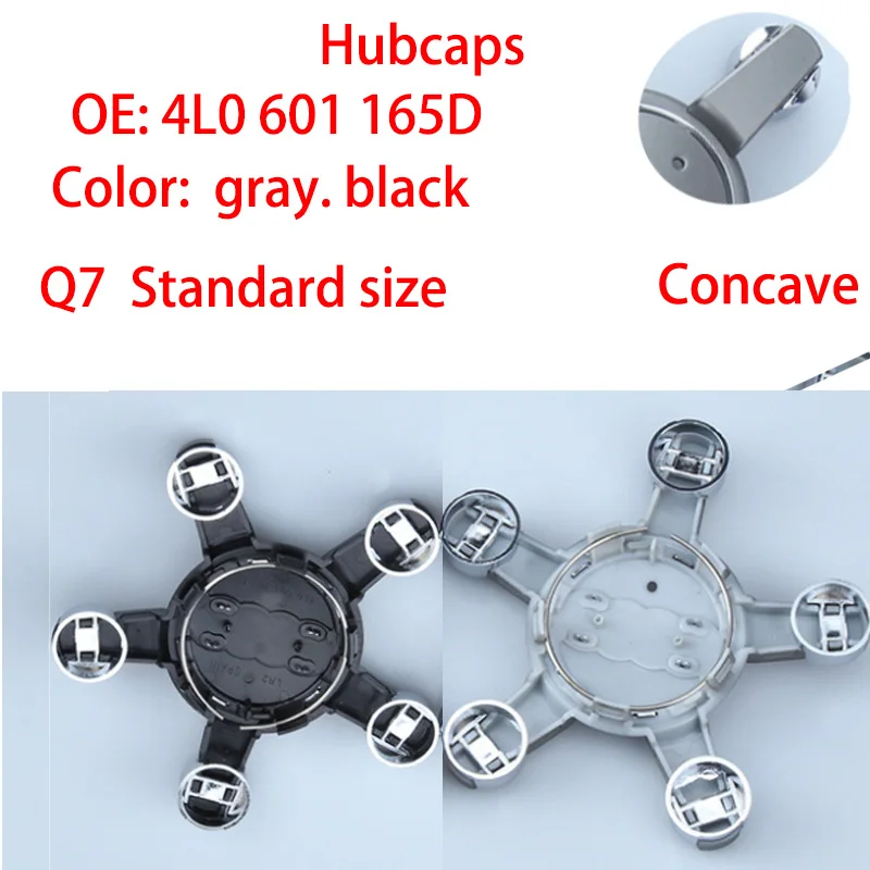 

4X 4L0601165D 150MM Wheel Center Car Emblem Wheel Hub Cap Badge Cap Wheel Hub Suitable For Audi Q7 A8 Wheel Center Badge