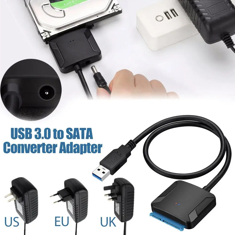 Universal USB 3.0 To Sata Adapter Converter Cable USB Hard Drive Converter Cable For Samsung Seagatee WD 2.5 3.5 HDD SSD Adapter