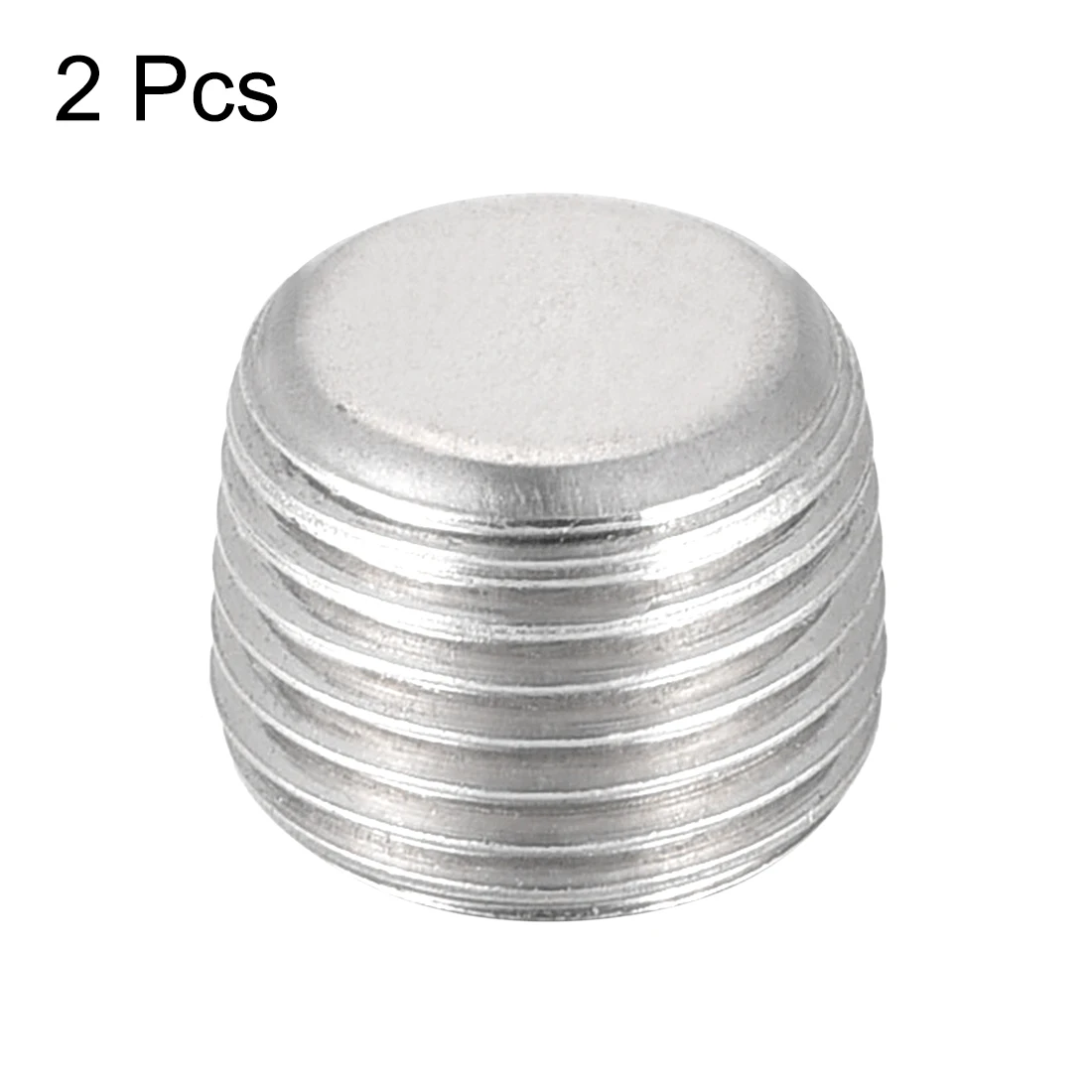 

uxcell Hex Countersunk Plug - Stainless Steel Pipe Fitting 1/8NPT Male Thread Socket Pipe Adapter Connector 2Pcs
