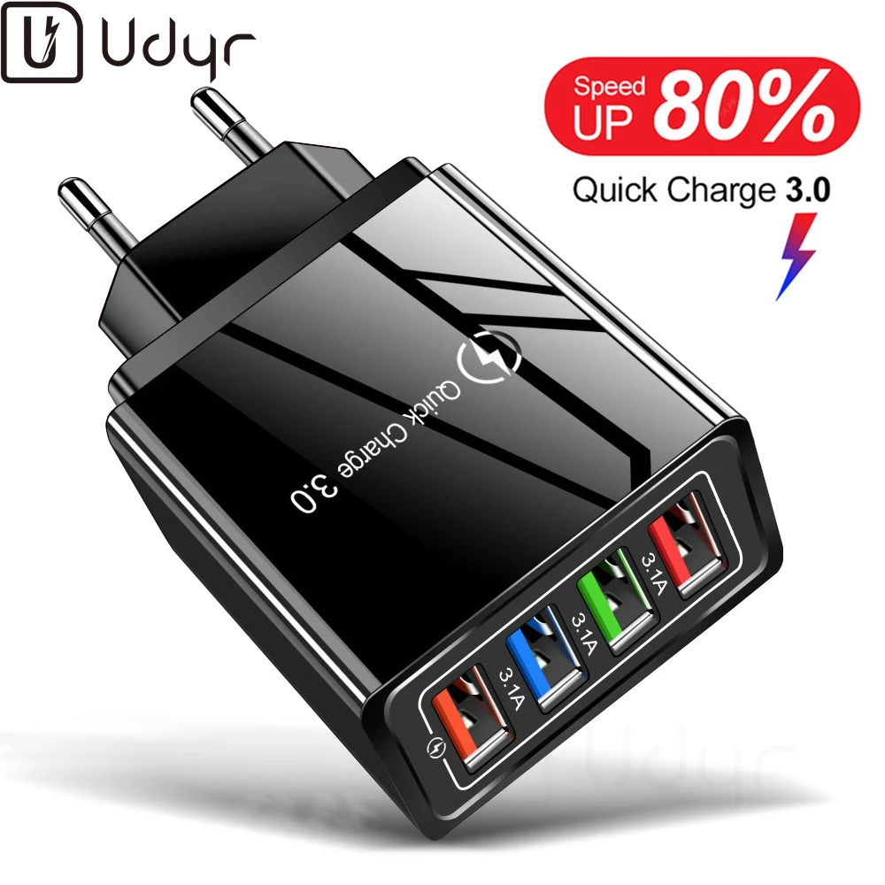 USB зарядное устройство Quick Charge 3 0 для телефона адаптер iPhone планшета портативное