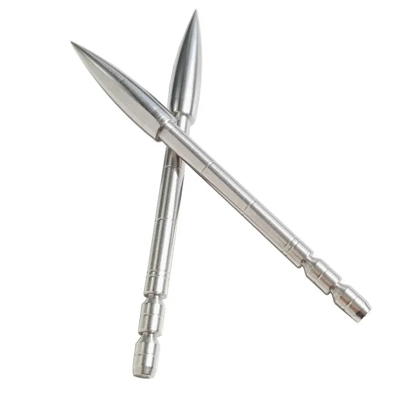 

6/12pcs Archery Arrowhead 100/120/150 Grain Target Tips Pointed Arrow Stainless Steel for ID4.2mm Carbon Arrow Shaft Hunting