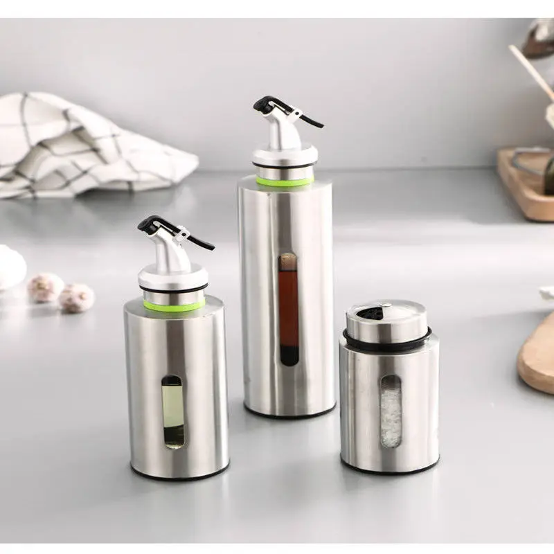 

Горшок для масла из нержавеющей стали, горшок для приправ с соевым соусом, герметичный горшок для масла, бытовой горшок для приправ