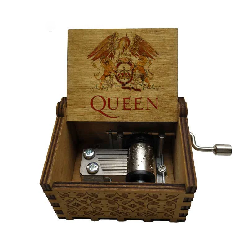 40 стилей деревянная ручная Queen Группа Музыка Музыкальная шкатулка Bohemian Rhapsody