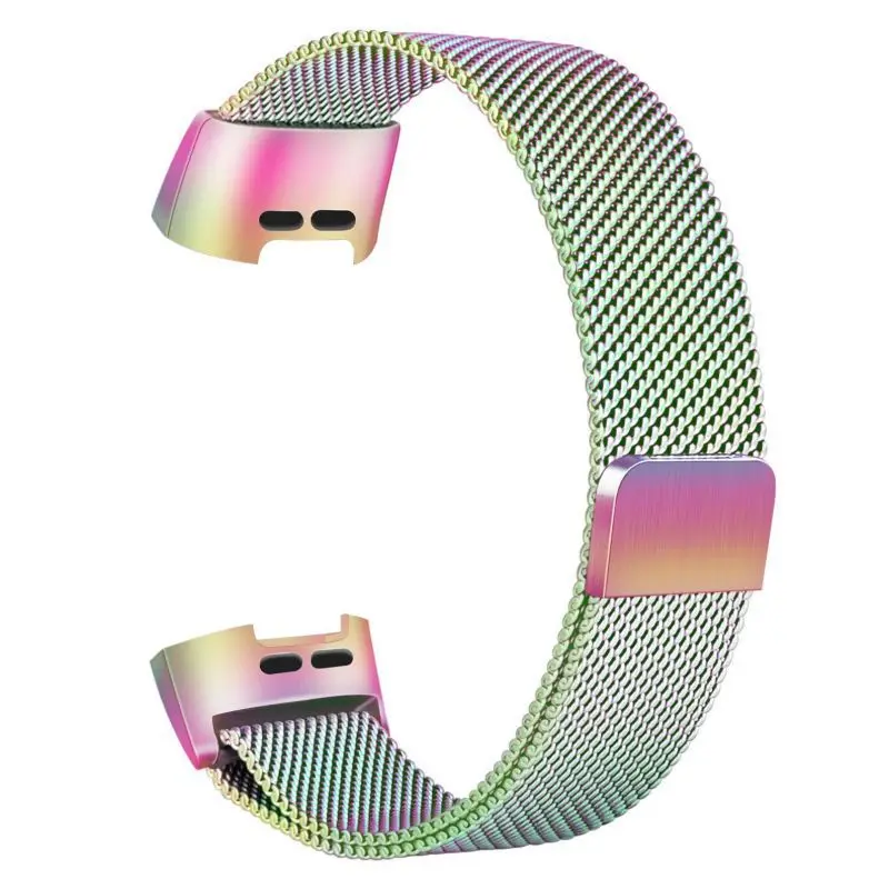 9 цветов для Fitbit charge 3 фитнес-браслет магнитный с миланским плетением браслет из нержавеющей стали сменные полосы для charge3 ремешок