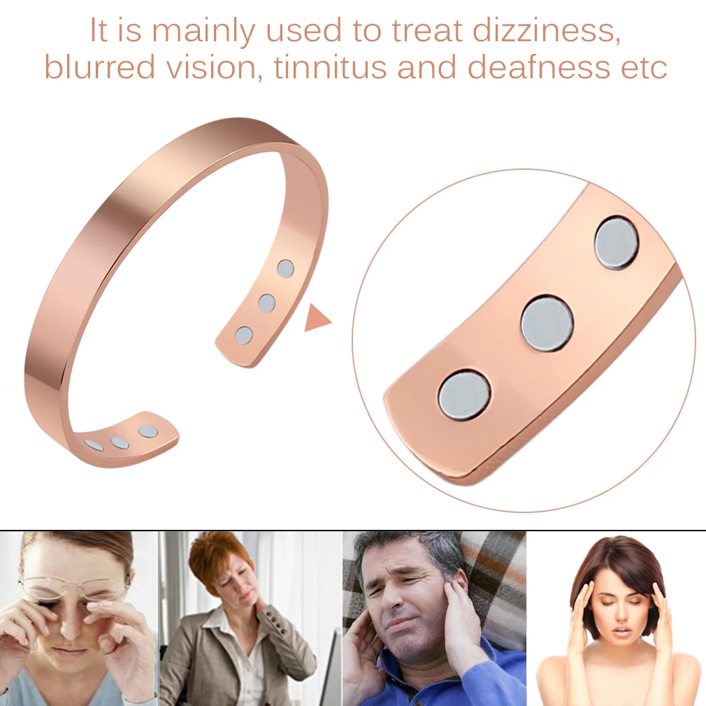 

Fashionable Unisex Magnetic Bracelet Pure Copper Energy Magnetic Healthy Care Bracelets Bangle Healthy Jewelry