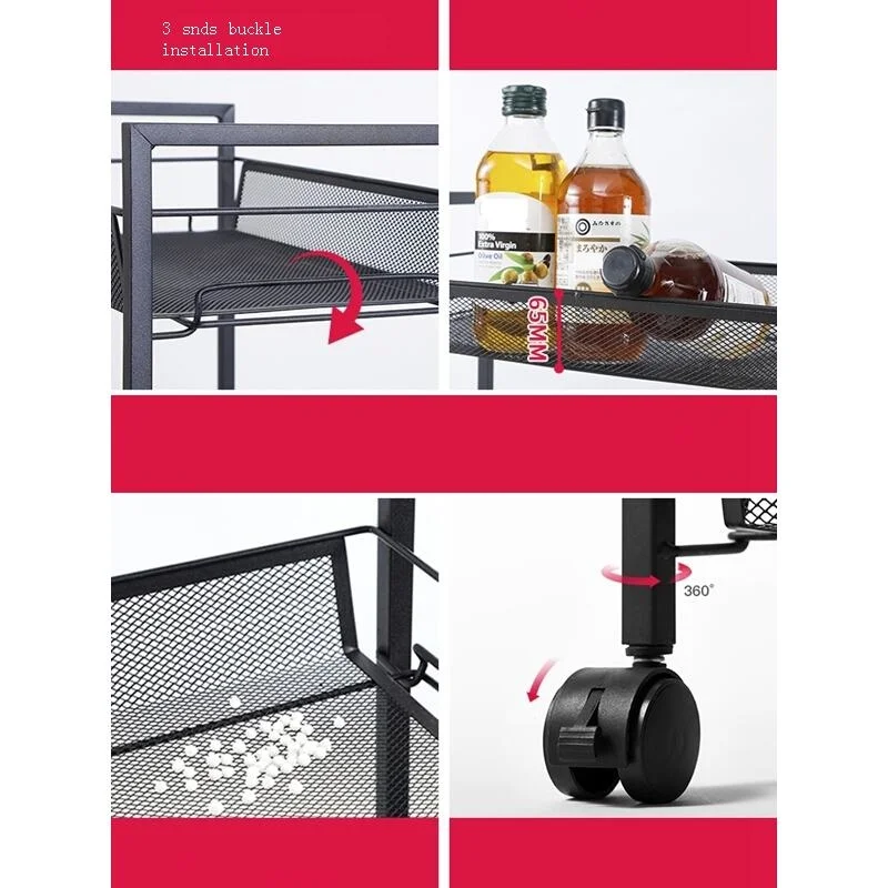 

Shelf Organizacion Repisas Room Home Kitchen Rack Articulos De Cocina with Wheels Organizer Estantes Prateleira Shelves