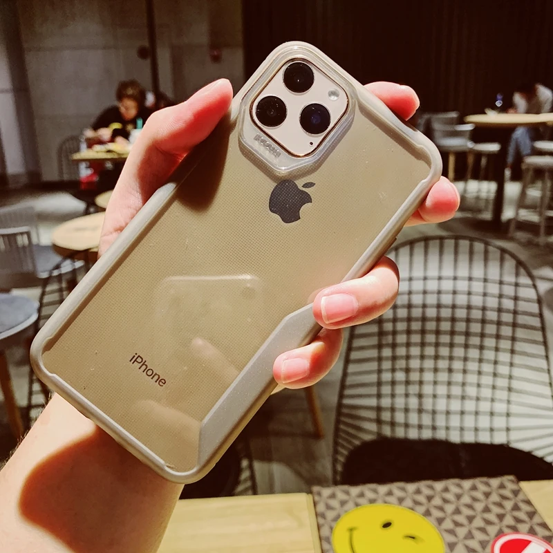 Цветной матовый сверхпрочный защитный прозрачный мягкий силиконовый чехол из