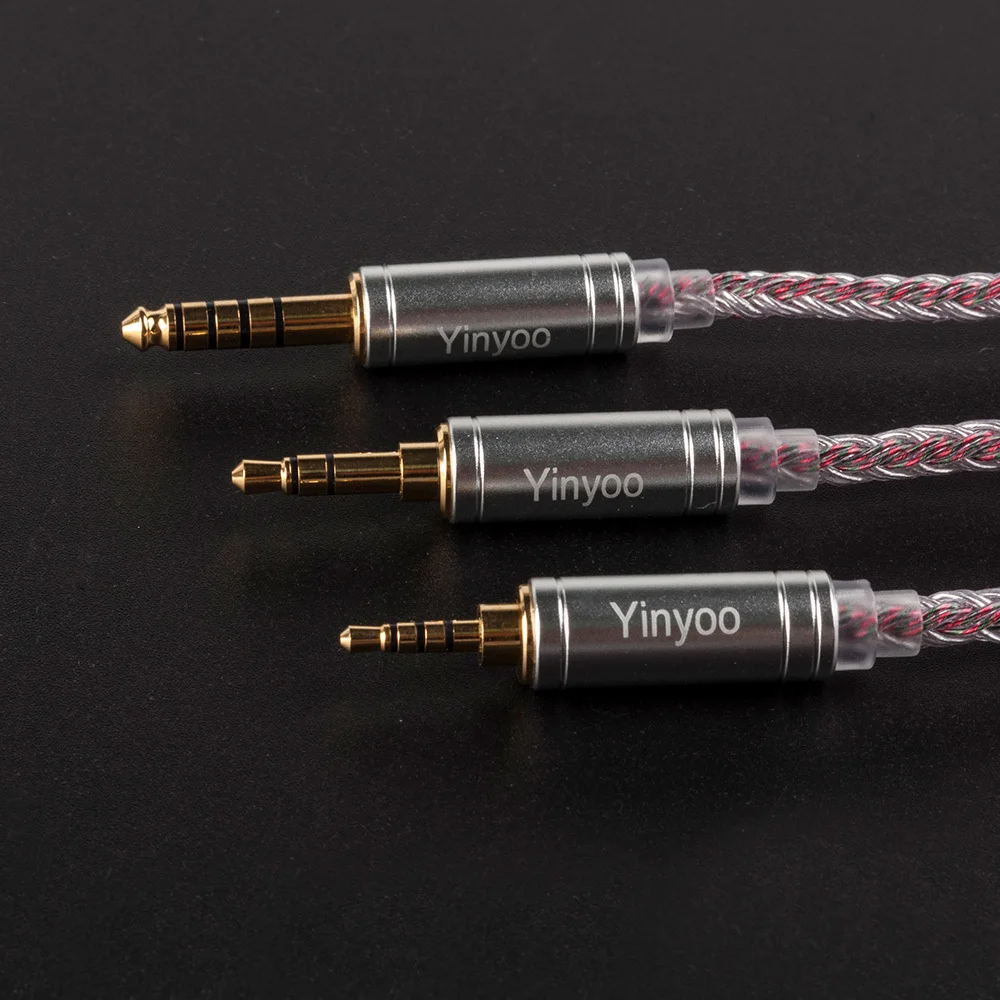 Yinyoo 16 сердечник высокой чистоты посеребренный кабель 2,5/3,5/4,4 мм с MMCX/2PIN/QDC разъем для ZS10 Pro AS10 AS16 AS12 ZS10