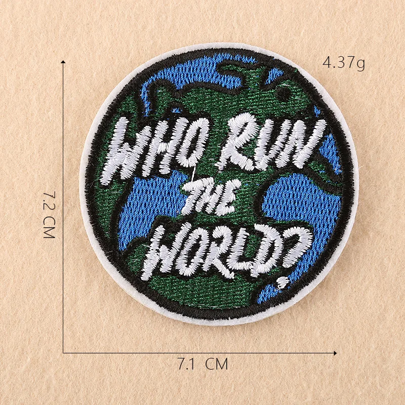 

Embroidered Cloth Badge High-End Clothing Accessories Round Patch Embroidered Patch Stickers Iron on Patch Cute Patch