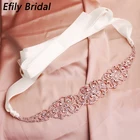 Efily Свадебные Стразы ремни для женщин Свадебные аксессуары кристалл мода платье для выпускного вечера пояс со стразами свадебный пояс для подружки невесты подарок