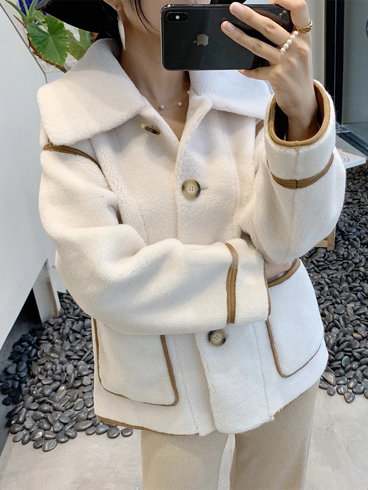 Женское пальто с натуральным мехом осенне-зимняя куртка для женщин 2020 Корейская