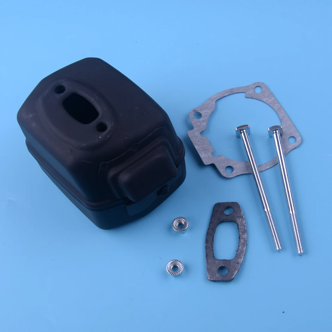 Набор из 7 металлических выхлопной глушитель кронштейн болт гайка прокладка