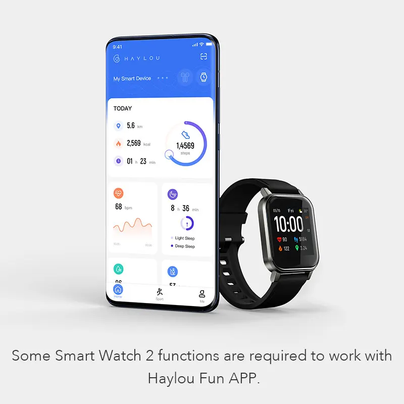 

New Fashion Comfortable Haylou LS02 Smart Watch, IP68 Waterproof ,12 Sport Modes,Call Reminder, Bluetooth 5.0 Smart Band