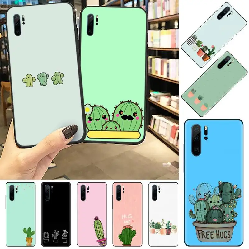 

Candy Color Cactus Phone Case For Huawei P 9 8 10 40 Mate 30 Honor 8 8A 20 20s 9x nova 6se 5t Y9s PSMART lite pro 2017