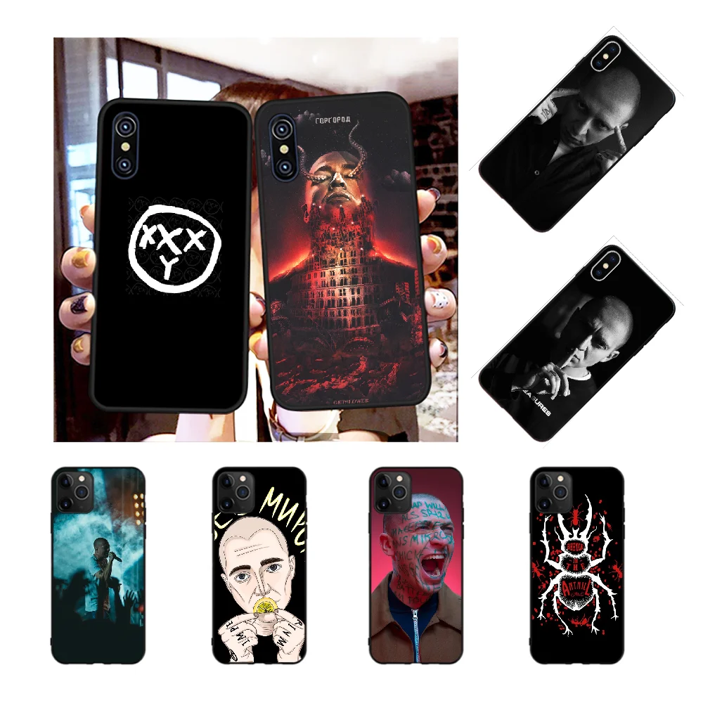 NBDRUICAI русский Рэппер Oxxxymiron черный мягкий чехол для iPhone 11 pro XS MAX 8 7 6 6S Plus X 5S SE XR