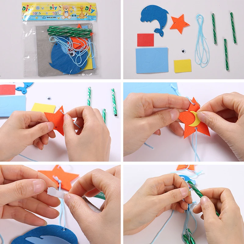 EVA 3D колокольчики ручной работы DIY игрушки Наборы виндбелл Искусство и ремесла