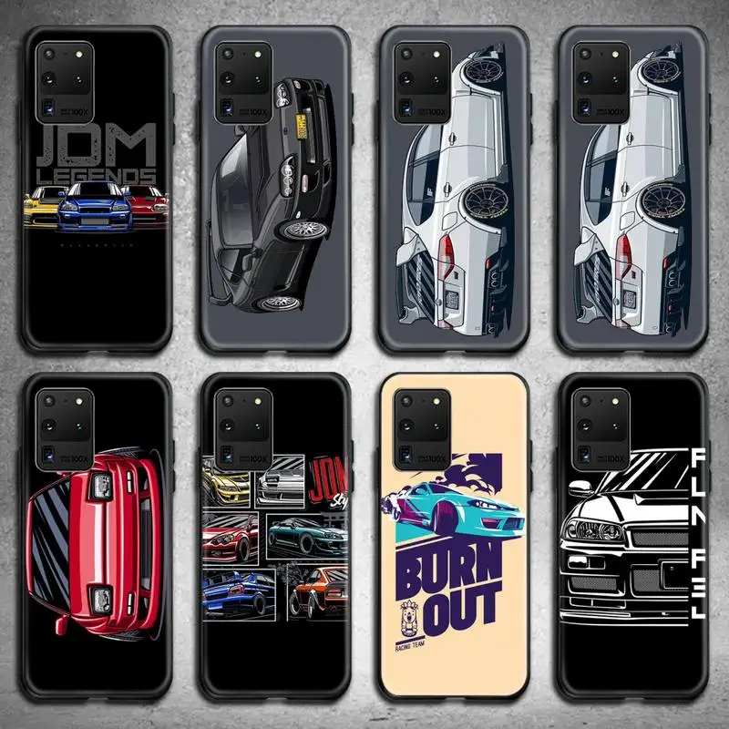 

Cool tokyo drift JDM Sports Car Phone Case For Samsung Galaxy S21 Plus Ultra S20 FE M11 S8 S9 plus S10 5G lite 2020