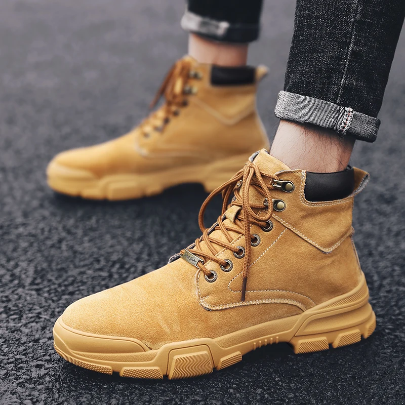 Мужские ботинки для улицы JUNJARM 2020 мягкая амортизирующая микрофибра качественные
