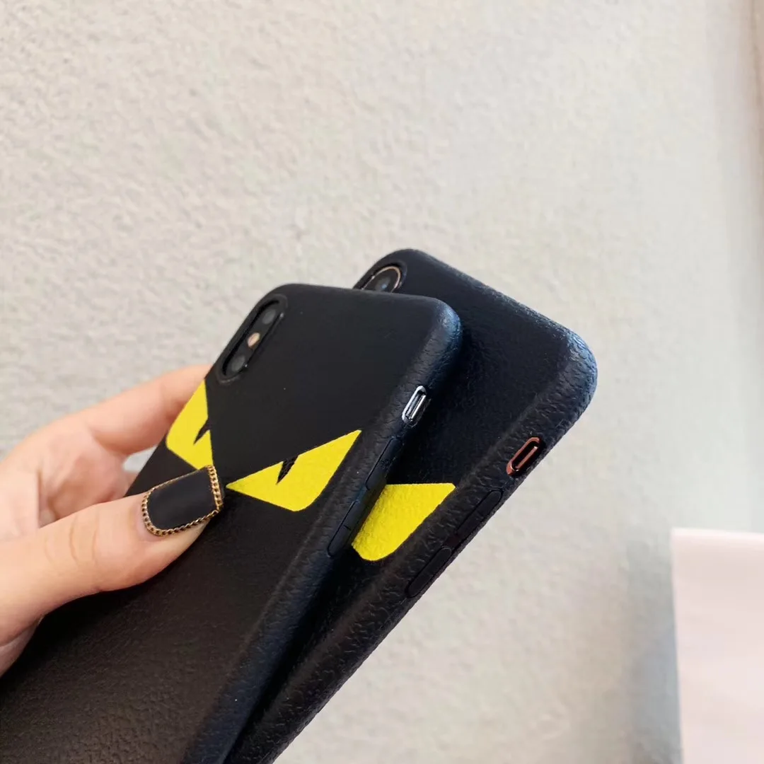 Модный итальянский кожаный чехол с глазами дьявола для iphone XR 11 X XS Pro MAX 7 8 6 6S Plus