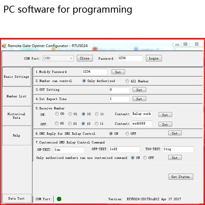Анти-дождь V2019 RTU5024 2G GSM Открыватель раздвижных ворот Реле переключения телефона