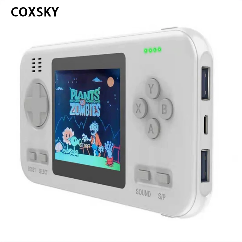 

Top-Inmax Buil-in 416 Vintage Mini Handheld Player DATA FROG Compact Retro Gaming Functional Power Bank Station Game Console