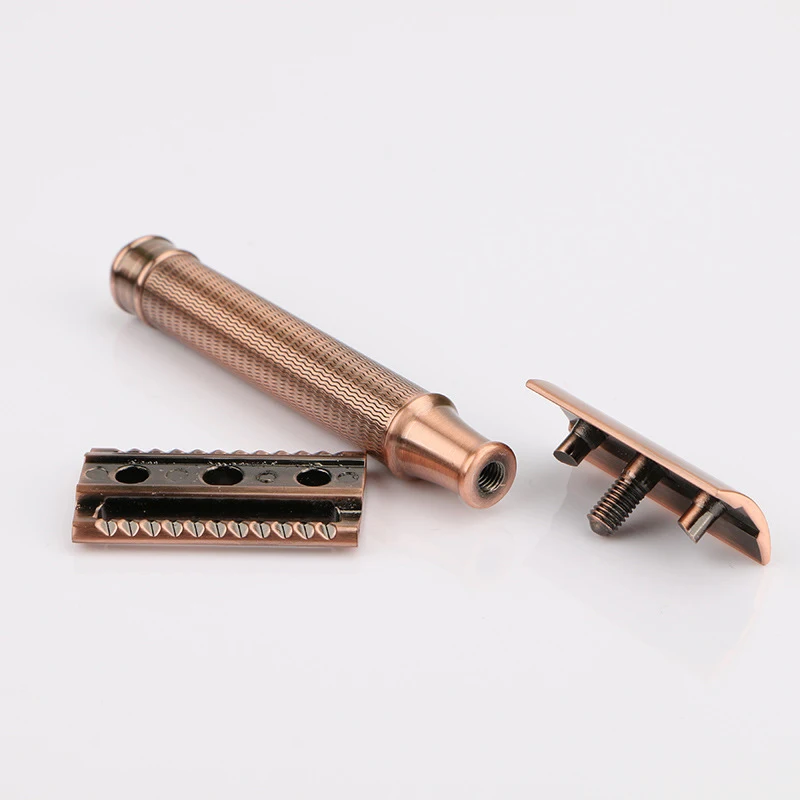 

1Pcs Rose Gold Shaving Double Edged Safety Razor Classic Metal Handle Blades Shaver Tools for Men