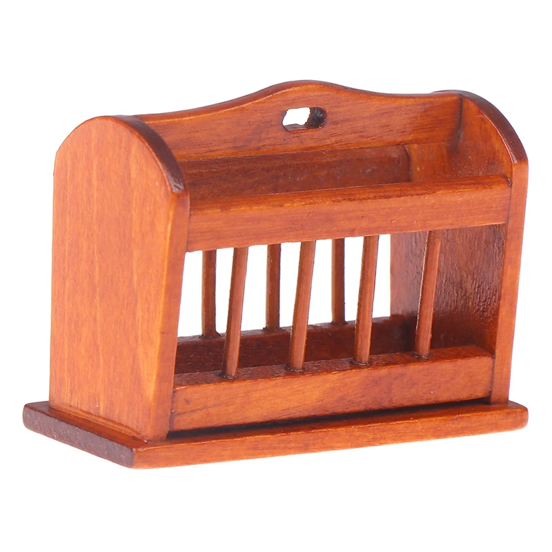 1:12 Dollhouse Miniature Mini Wooden Furniture Newspaper Book Basket Model wooden furniture school things book |