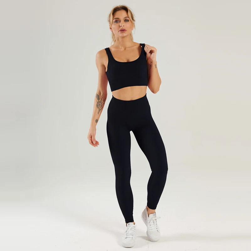 Seamless Yoga Set Women Gym Clothing Fitness Sportswear Workout Tights Sport Leggings Push Up Sports Bra Sports Suits