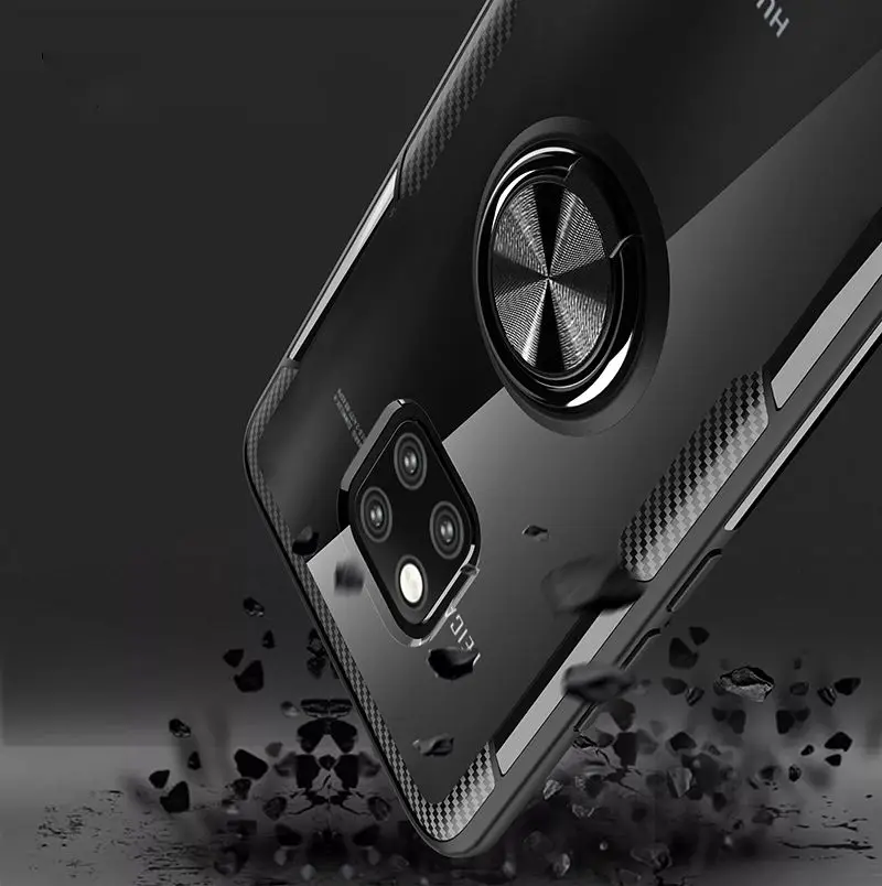 Чехол для huawei honor 20, чехол для honor 20 Pro с магнитной опорой, кольцевой чехол для honor 10, 10 lite, honor play, прозрачный чехол