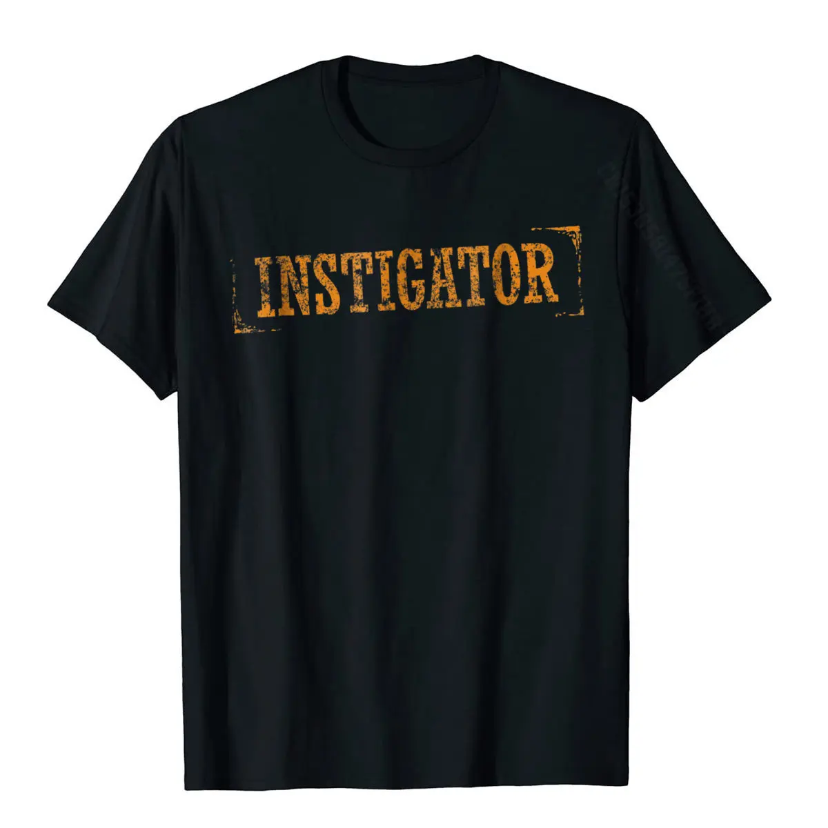 

Instigator Funny Distressed Stamp Birthday T-Shirt Tshirts For Adult Party Tops & Tees Retro Casual Cotton