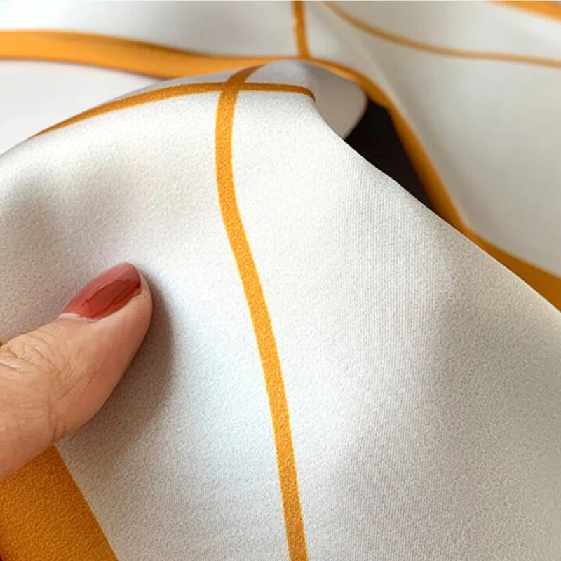 

Square Silk Scarf Women Fashion Small Neck Scarfs Office Lady Hair Band Hand Kerchief Female Bandana Shawl 2021