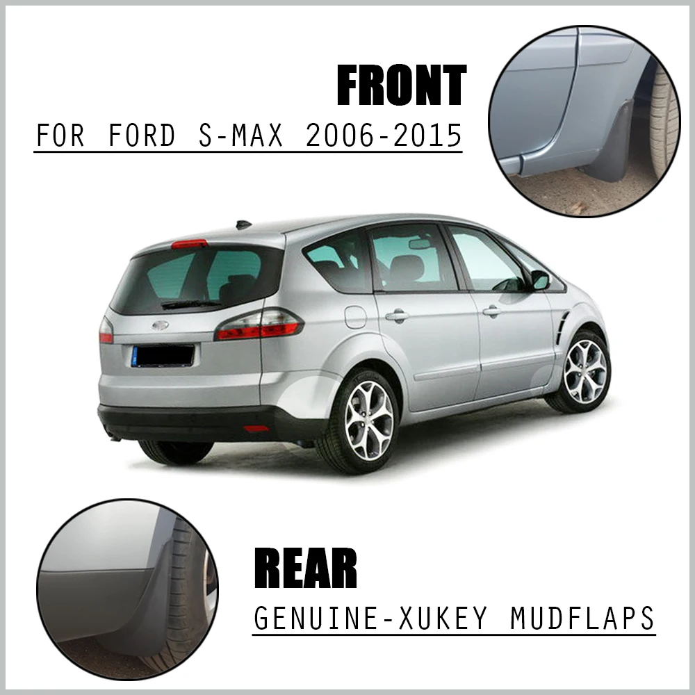 For Ford S-Max 2006 - 2015 Set Mud Flaps Mudflaps Splash Guards Mudguards Front Rear 2007 2008 2009 2010 2011 2012 2013 2014 | Автомобили