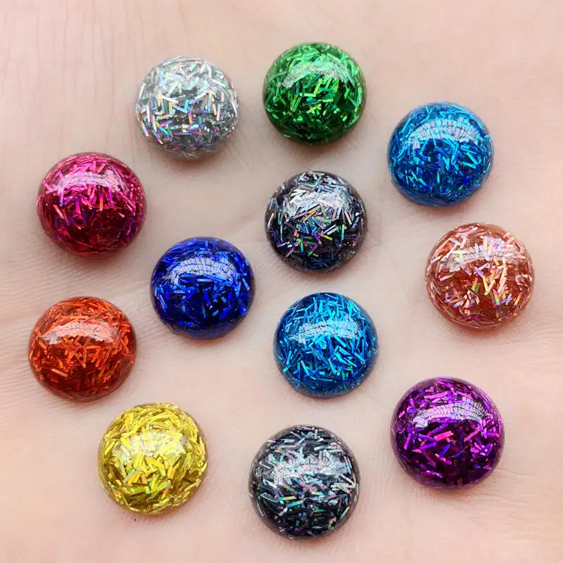 20 штук Bling Круглый Смола Стразы s 11 5 мм (Thickness5.5mm Красивые сандалии с плоской задней