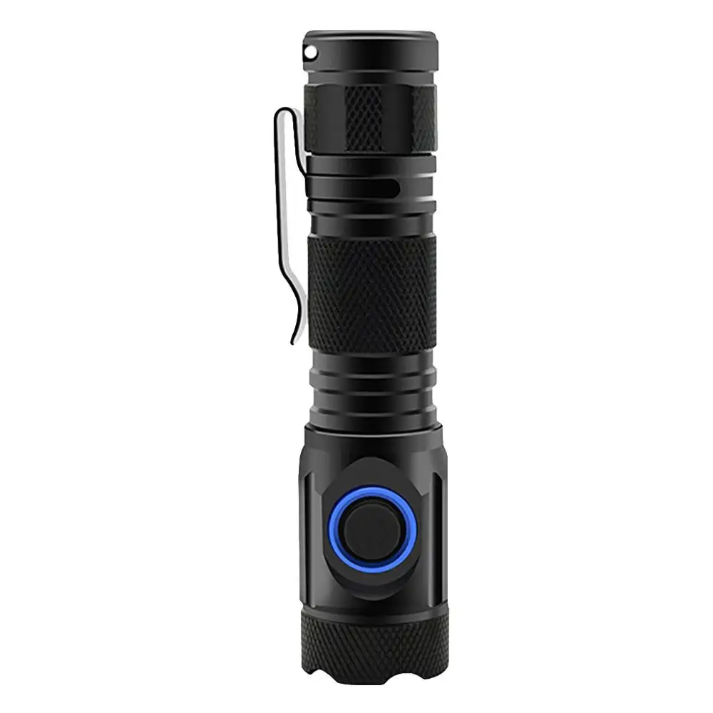 black lights Светодиодный Многофункциональный фонарик с usb-зарядкой, мини-фонарик, набор водонепроницаемых фонарей для верховой езды, наружные дорожные фонари 35A7 - Цвет: black lights