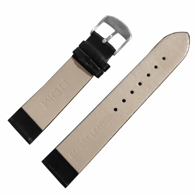 

Abbylun Watch Strap Genuine Leather 20mm Strap Men Women Black Waterproof Watch Bracelet High Quality