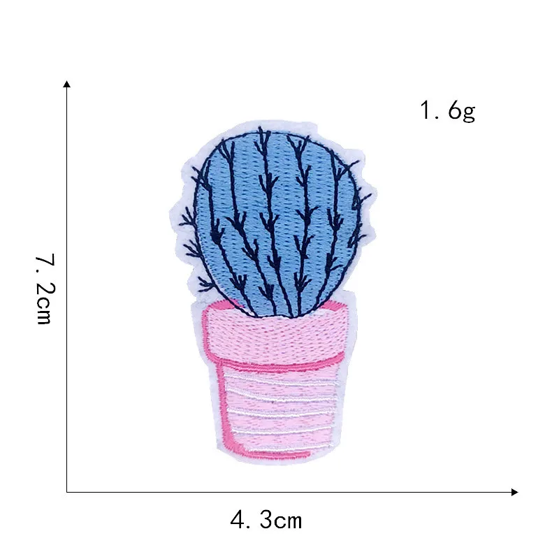 

Cactus Plants Pineapple Watermelon Fruit Embroidery Patches for Clothing Iron on Kids Clothes Appliques Badge Stripes Sticker