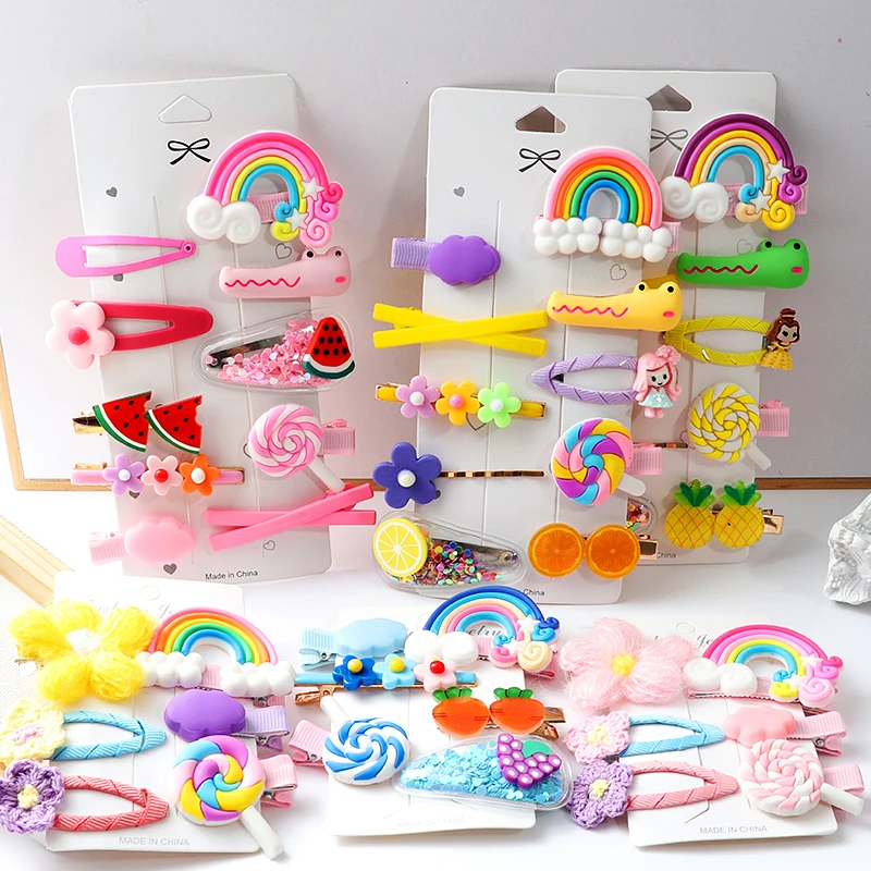 

Cute Rainbow Hairpin Girls Cute Cartoons Hairpins Children Sweet Hair Clips Barrette Hair Ornament Hair Accessories Gift