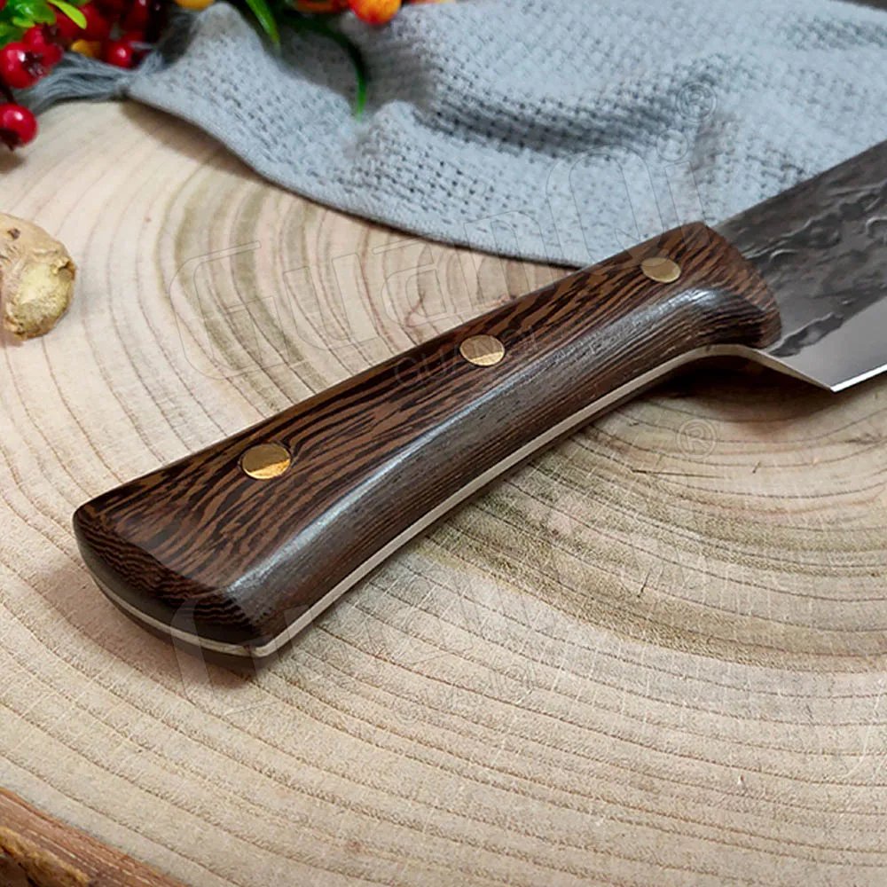 8 In Handmade Forged Kitchen Meat Cleaver Stainless Steel Chef Knife Hammer Butcher Chopping High Carbon | Дом и сад