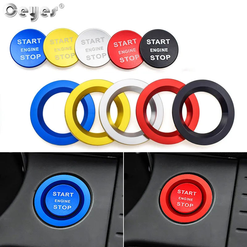 

Ceyes Car Interior Accessories Engine Start Switch Button Ring Styling Case For Land Rover Discovery Sport 5 Decorate Auto Cover