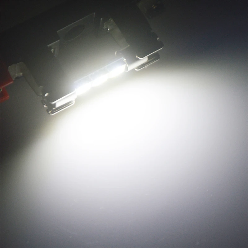 10Pcs High Quality 29mm 3 SMD 5050 LED Car Auto C5W Interior Dome Festoon Vanity Mirror Sun Visor Lights Bulb Lamp DC12V | Автомобили и