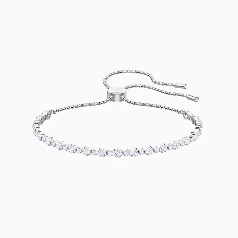 

Fashion Jewelry SWA New SUBTLE Bracelet Beautiful Silver Crystal Slider Bracelet Female Romantic Jewelry Gift