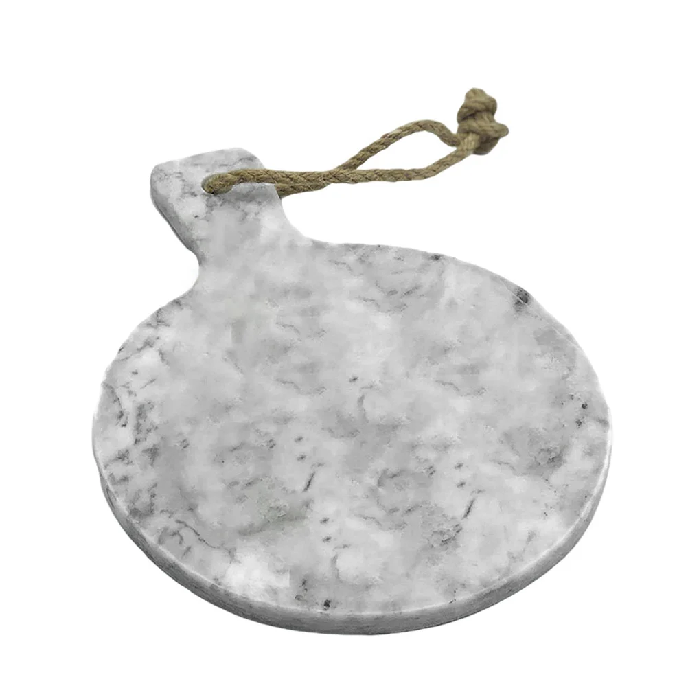 

Круглый мраморный поднос, 1 шт., бытовой поднос для сервировки пищи, поднос для фруктов и десертов в ресторане