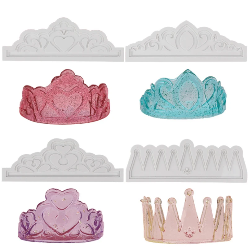 Большая силиконовая форма с короной различные формы для украшения торта