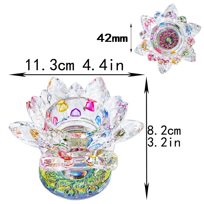 Цветной подсвечник H &amp D в виде цветка лотоса для домашнего декора подарок на