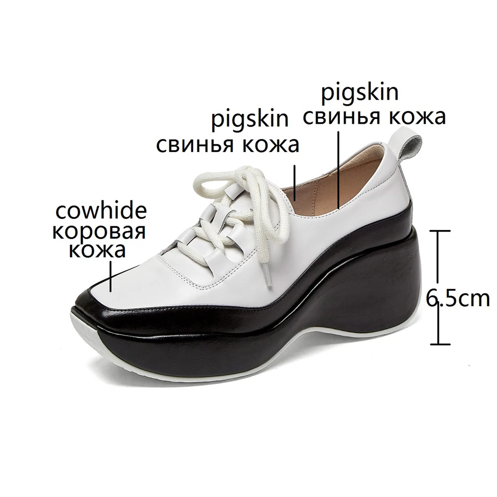Женская обувь весна лето 2021 Модные туфли из натуральной кожи со шнуровкой