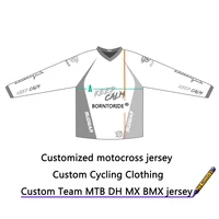 custom made team club logo name dh enduro jersey mtb cycle shirts bikecross motocross downhill t shirts