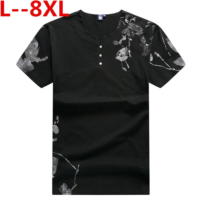 

Большие размеры 10XL 8XL 6XL 2020 летняя новая модная футболка с буквенным принтом Мужская хлопковая футболка Повседневная С v-образным вырезом Вы...